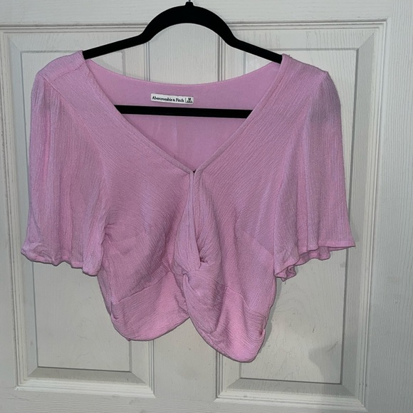 Abercombie & Fitch Pink cropped top - MEDIUM - Picture 2 of 9